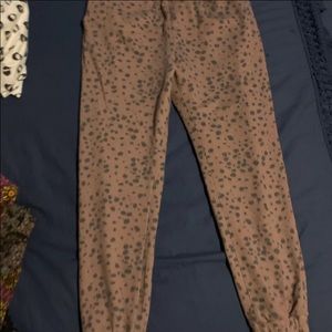 Cheetah sweat pants
